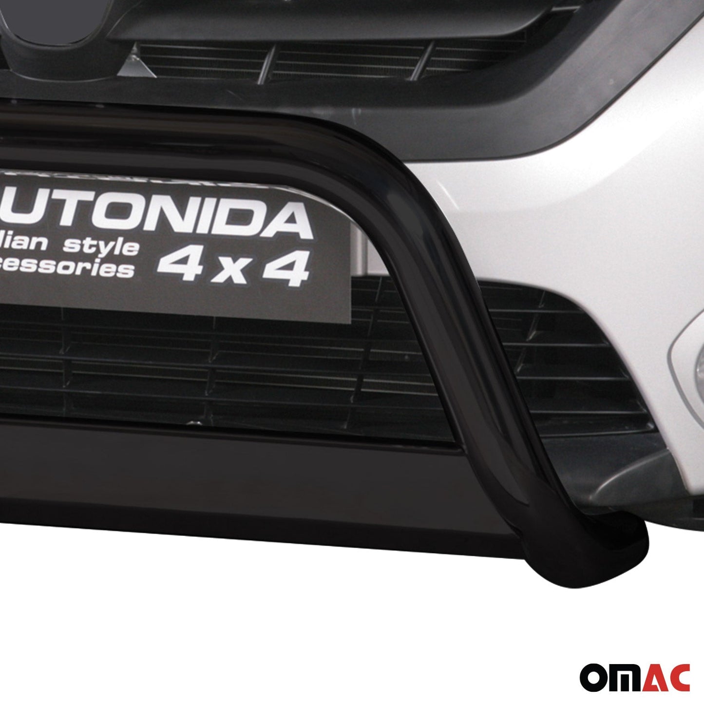 Bară de protecție/buton față pentru Dacia Dokker 2012-2017 ø63mm oțel negru