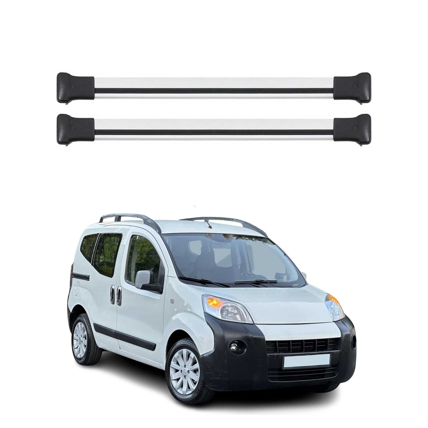 Dachträger Gepäckträger für Citroen Nemo 2008-2016 Relingträger Aluminium Silber