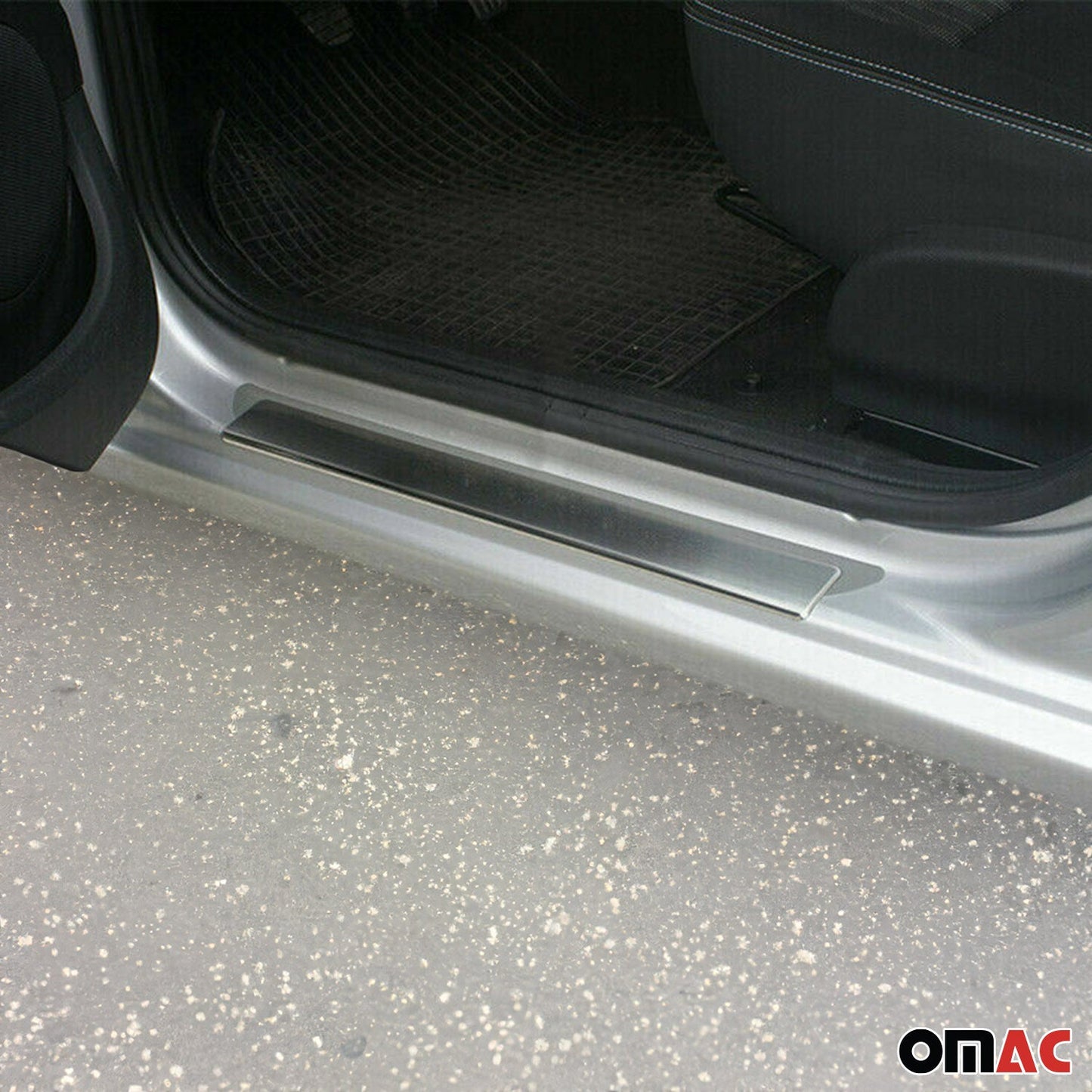 Ornamente prag uși pentru VW Golf 4 MK4 1997-2003, oțel inoxidabil, argintiu, set 2 piese