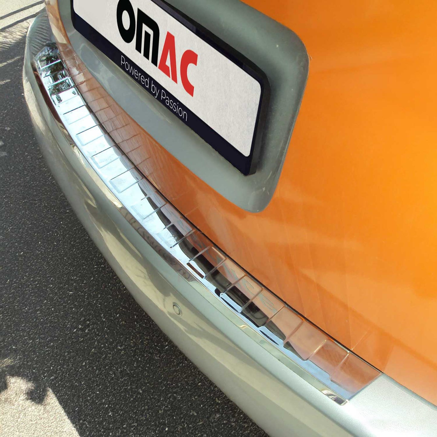 Ladekantenschutz Stoßstangenschutz für Skoda Roomster 2006-2015 Edelstahl Silber