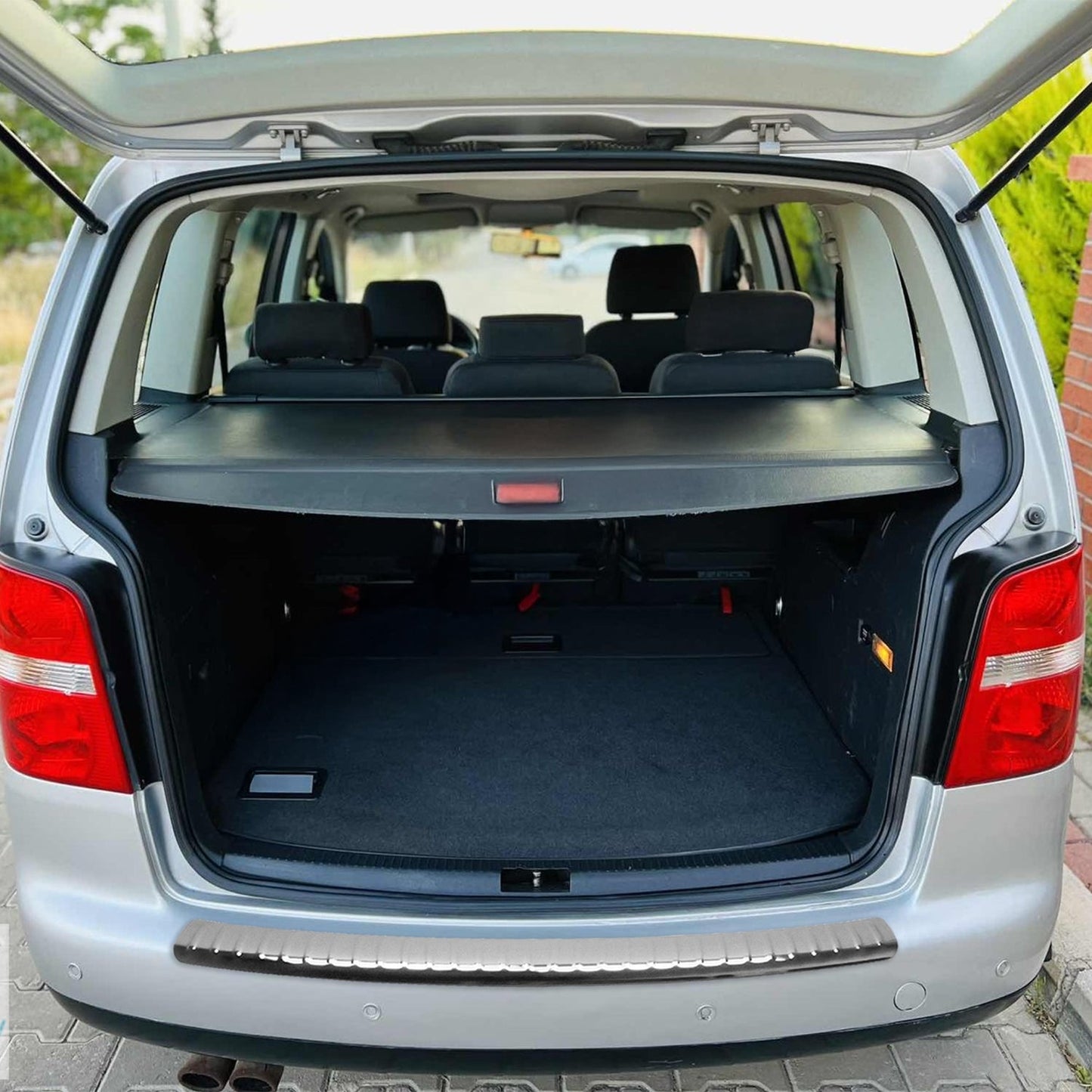 Ladekantenschutz Stoßstangenschutz für VW Touran 2003-2010 Edelstahl Silber 1tlg