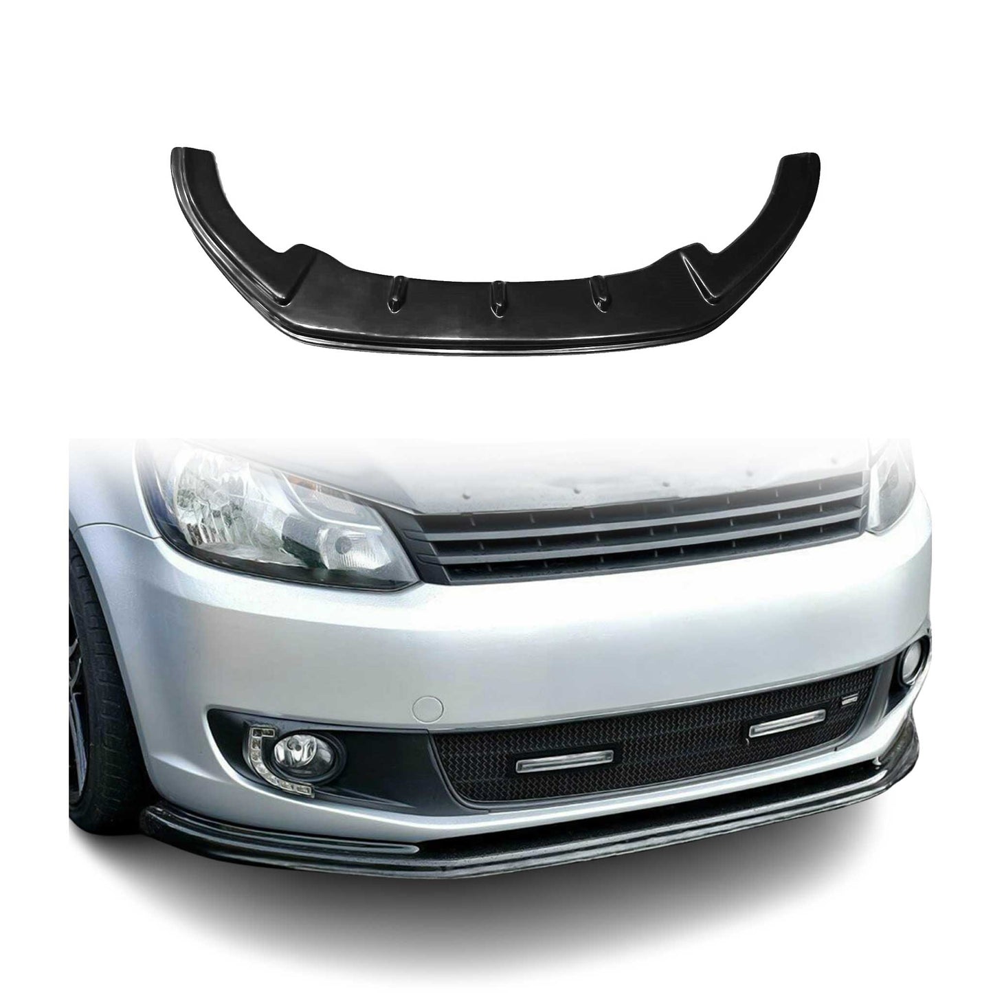 Frontspoiler Lippe Stoßstange Splitter für VW Caddy 2010-2015 ABS Schwarz 1tlg
