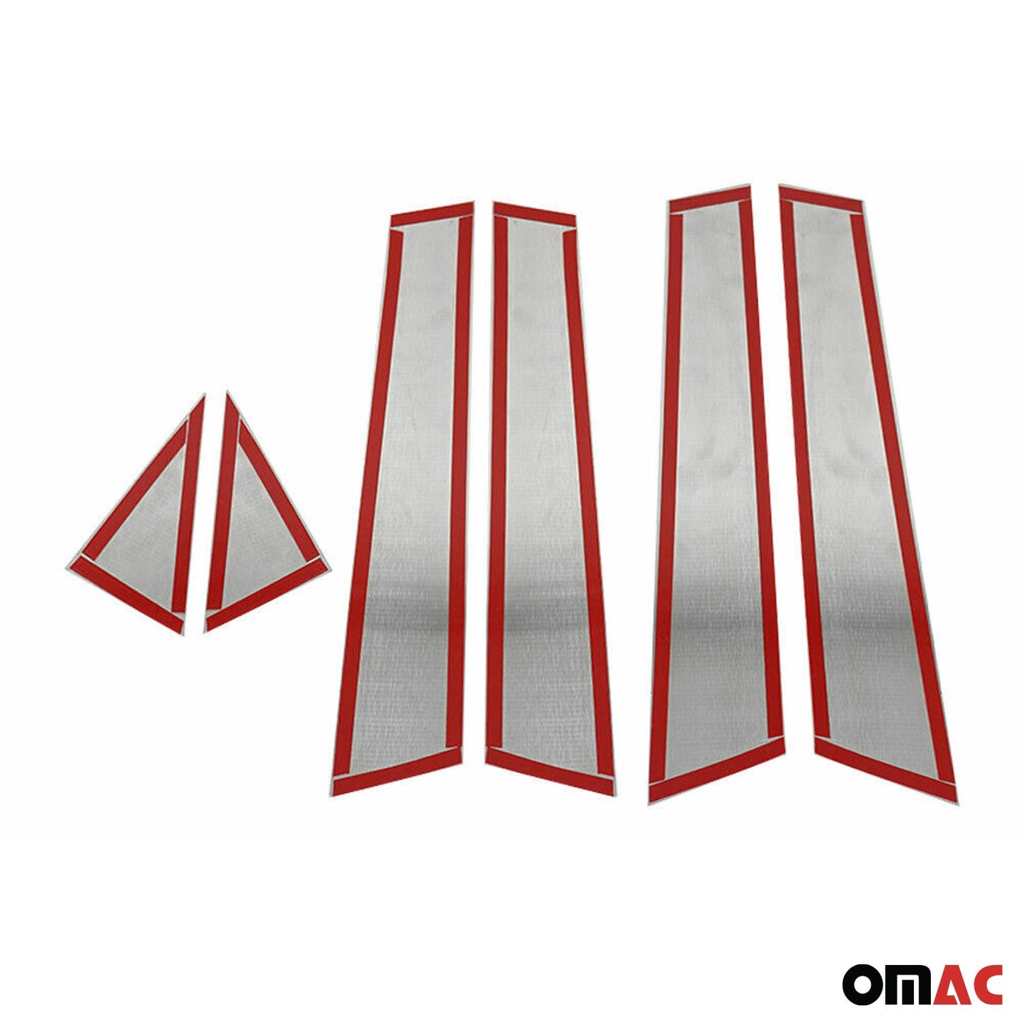 B-Säule Türsäulen Verkleidung für Renault Clio 2019-2021 Edelstahl Silber 6tlg