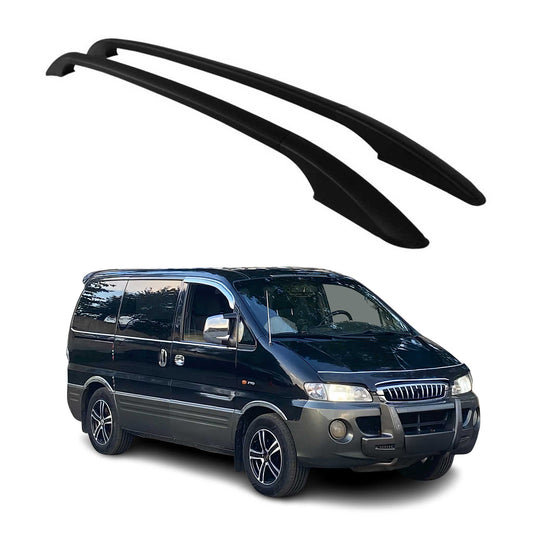 Aluminium Dachreling Relingträger für Hyundai Starex 1999-2005 Schwarz 2x