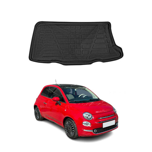 Kofferraumwanne Laderaumwanne für Fiat 500 500C 2007-2015 Gummi TPE Schwarz