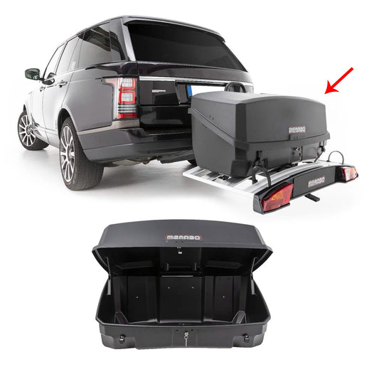 Menabo Heckträger Heckbox Transportbox Heckkoffer Auto Box Schwarz Mizar 300L