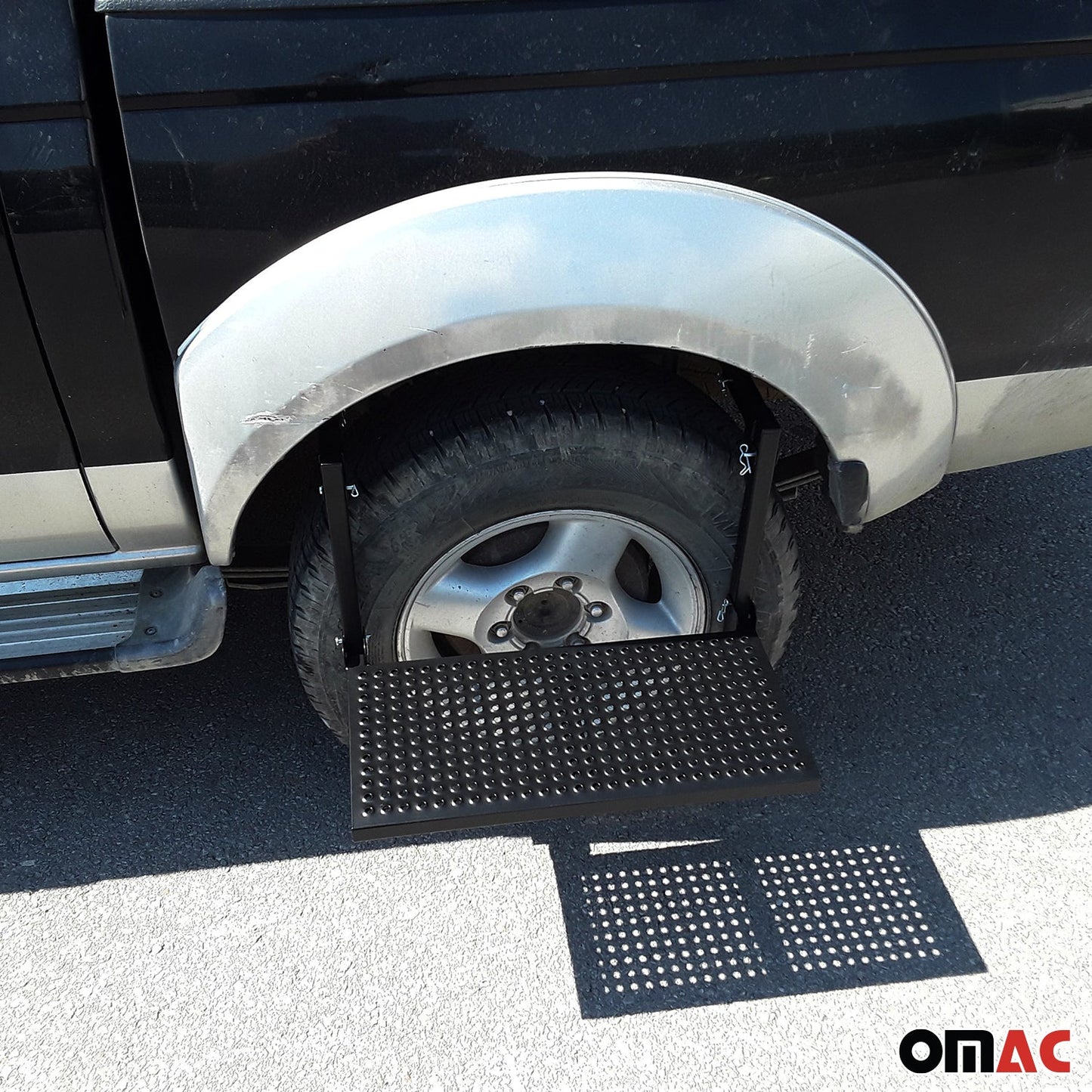 Stopień pod koło do VW Multivan T7, składany, 55 cm, stalowy