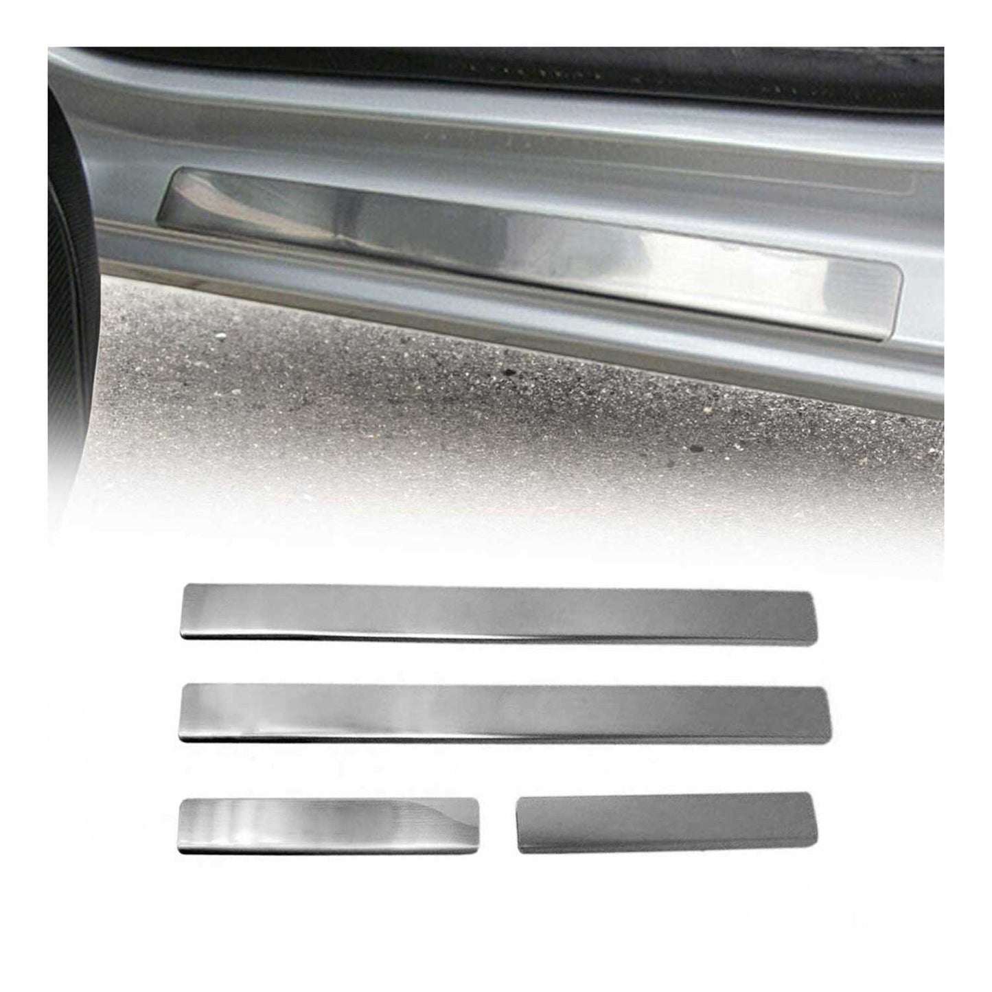 Einstiegsleisten Türschweller für Peugeot Partner Tepee 2008-2018 Edelstahl 4x