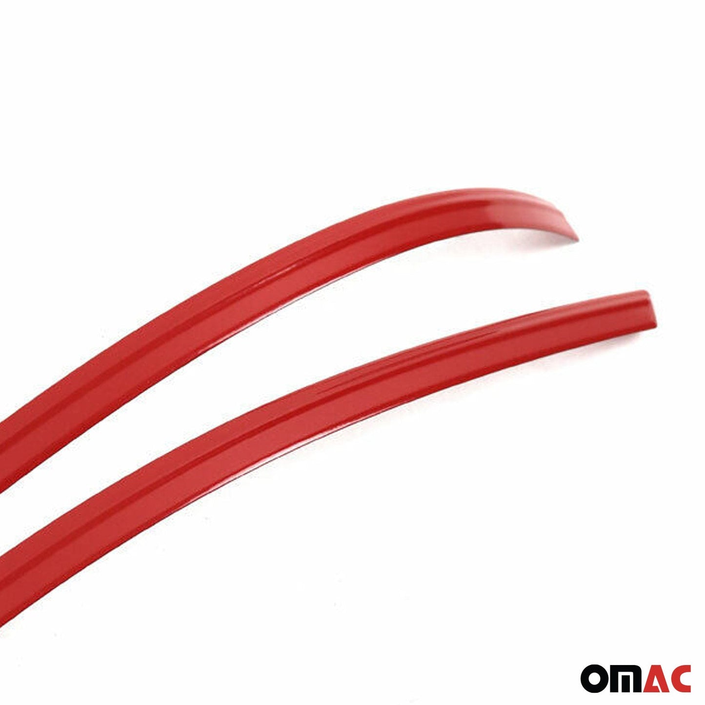 Spiegelkappen Leiste für VW Transporter T5 2010-2015 Edelstahl Rot 2tlg