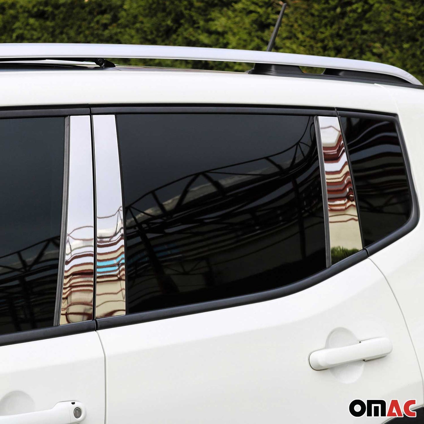 B-Säule Türsäulen Verkleidung für Jeep Compass 2016-2025 Edelstahl Silber 6tlg