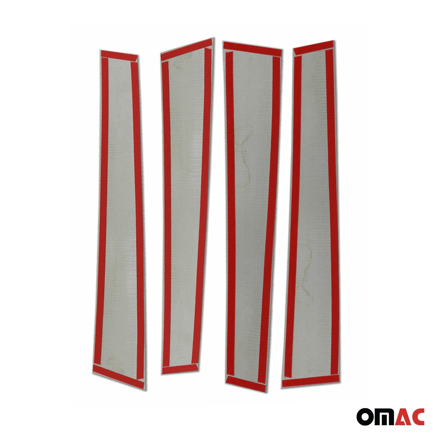 Ornamente stâlp ușă montantă B pentru Mitsubishi L200 2015-2024 oțel inoxidabil argintiu 4x