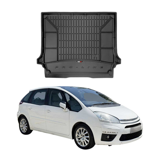 OMAC Gummi Kofferraumwanne für Citroen C4 Grand Picasso 2006-2013 Geklappte sitz