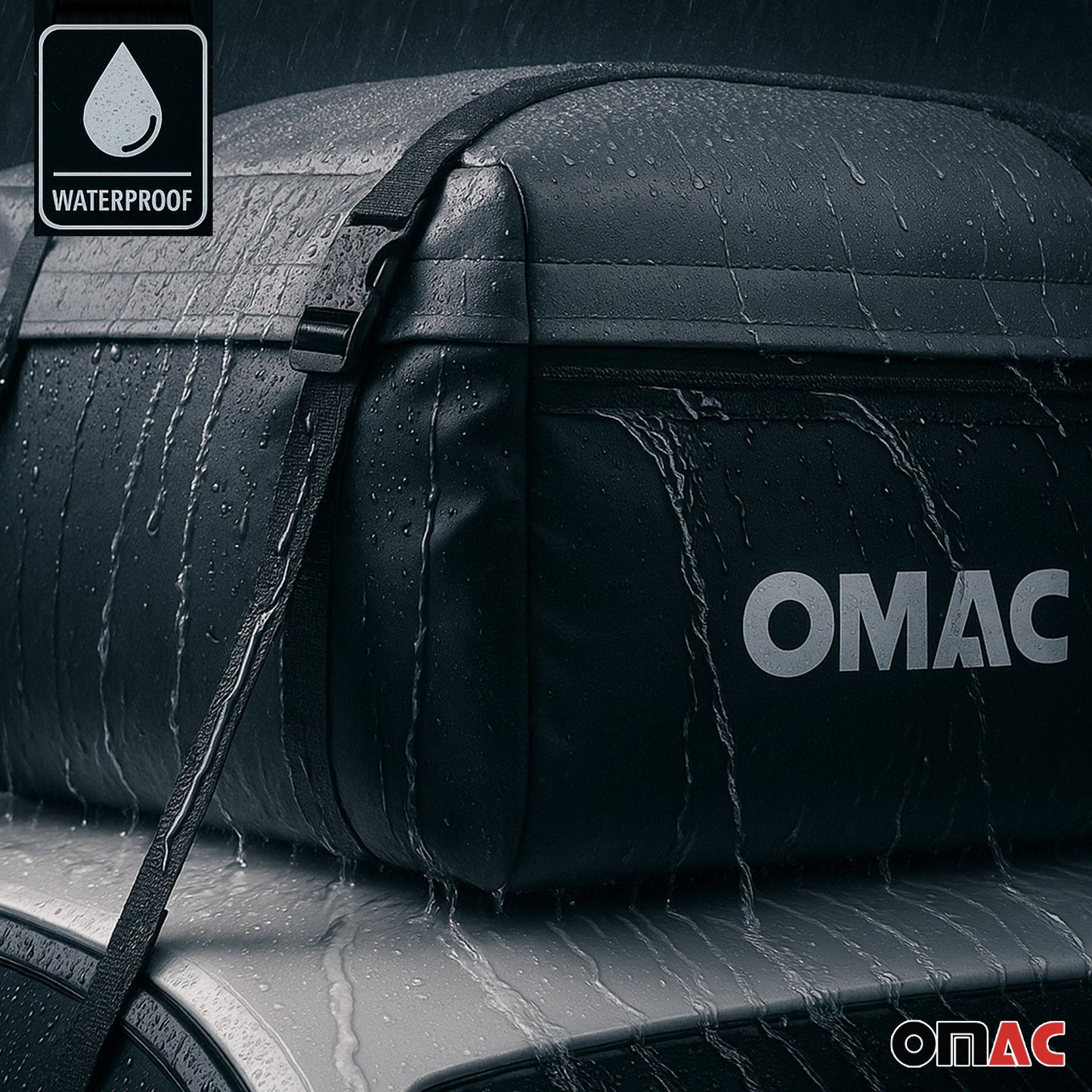 500L Dachbox Dachkoffer Faltbare Auto Dachtasche Gepäcktasche Aufbewahrungsbox