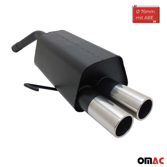 Novus Sportauspuff für Alfa Romeo 156 / GT 2x76mm Endschalldämpfer mit ABE