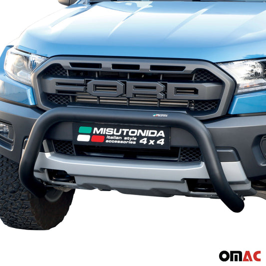 Bară de protecție/buton față pentru Ford Ranger Raptor 2019-2025, ø76mm, oțel, negru