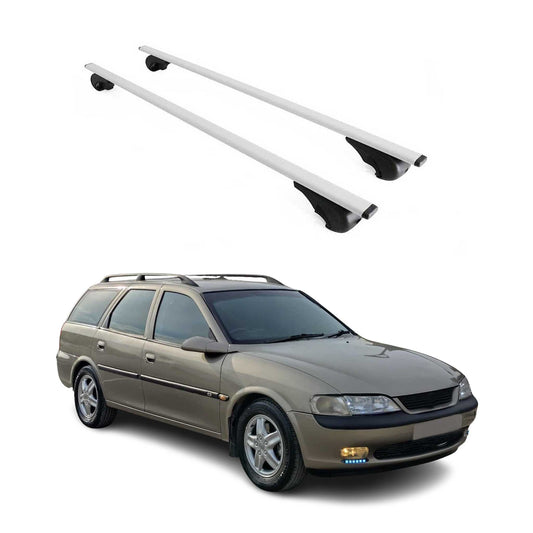 Dachträger Gepäckträger für Opel Vectra B Caravan 1996-2002 Metall Grau