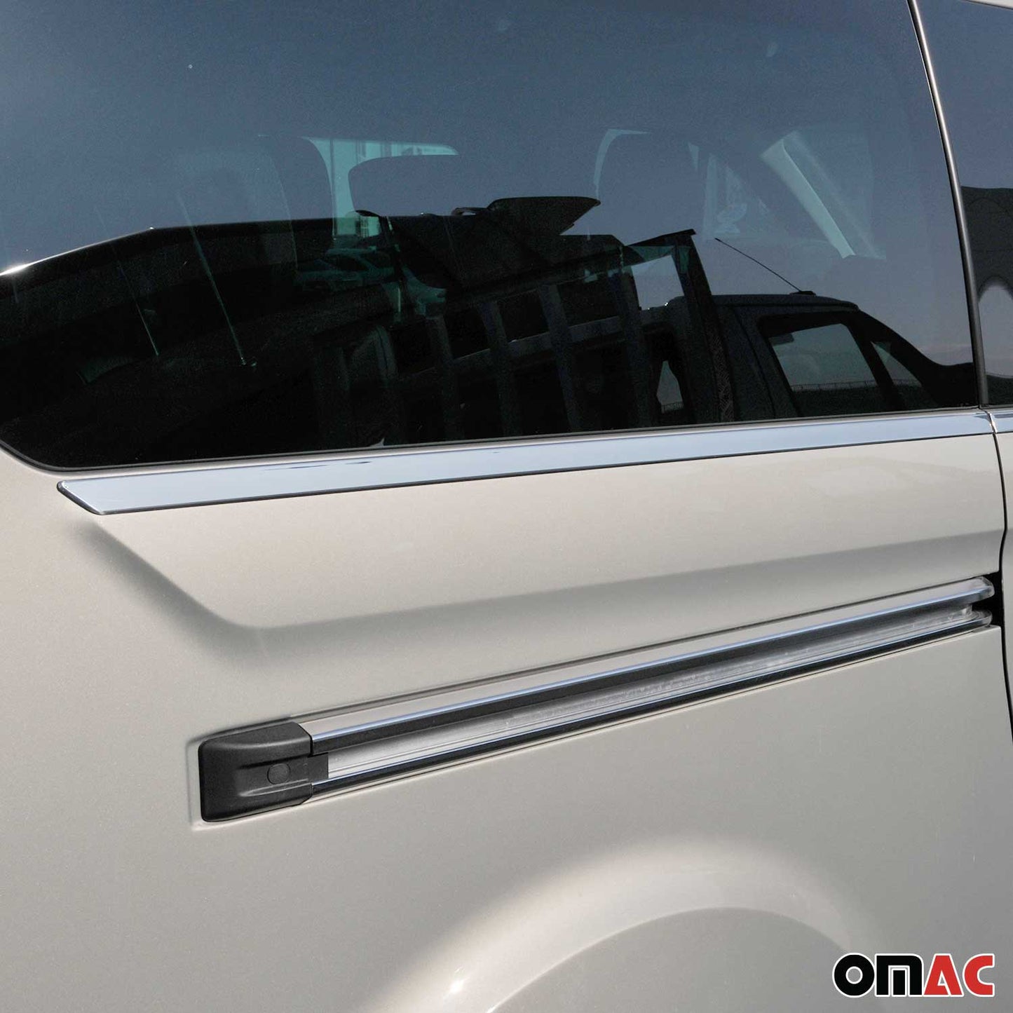 Benzi decorative pentru geamuri Ford Tourneo Custom V362 2013-2023, cromate, 8 buc.