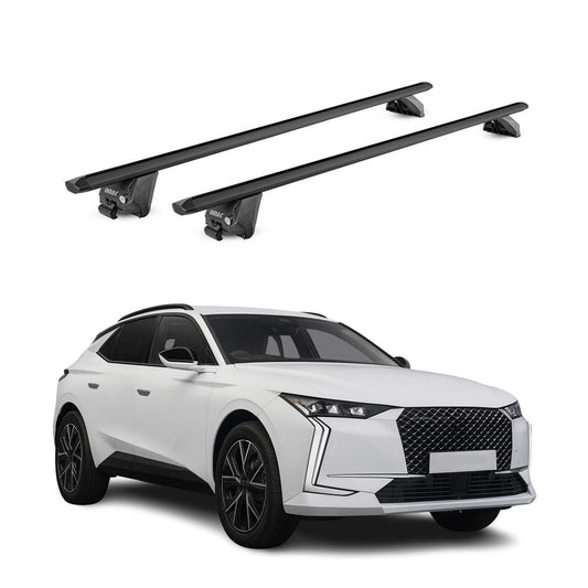 Dachträger Grundtäger für DS 4 Cross 2021-2025 100kg Aluminium Schwarz 2 tlg ABE