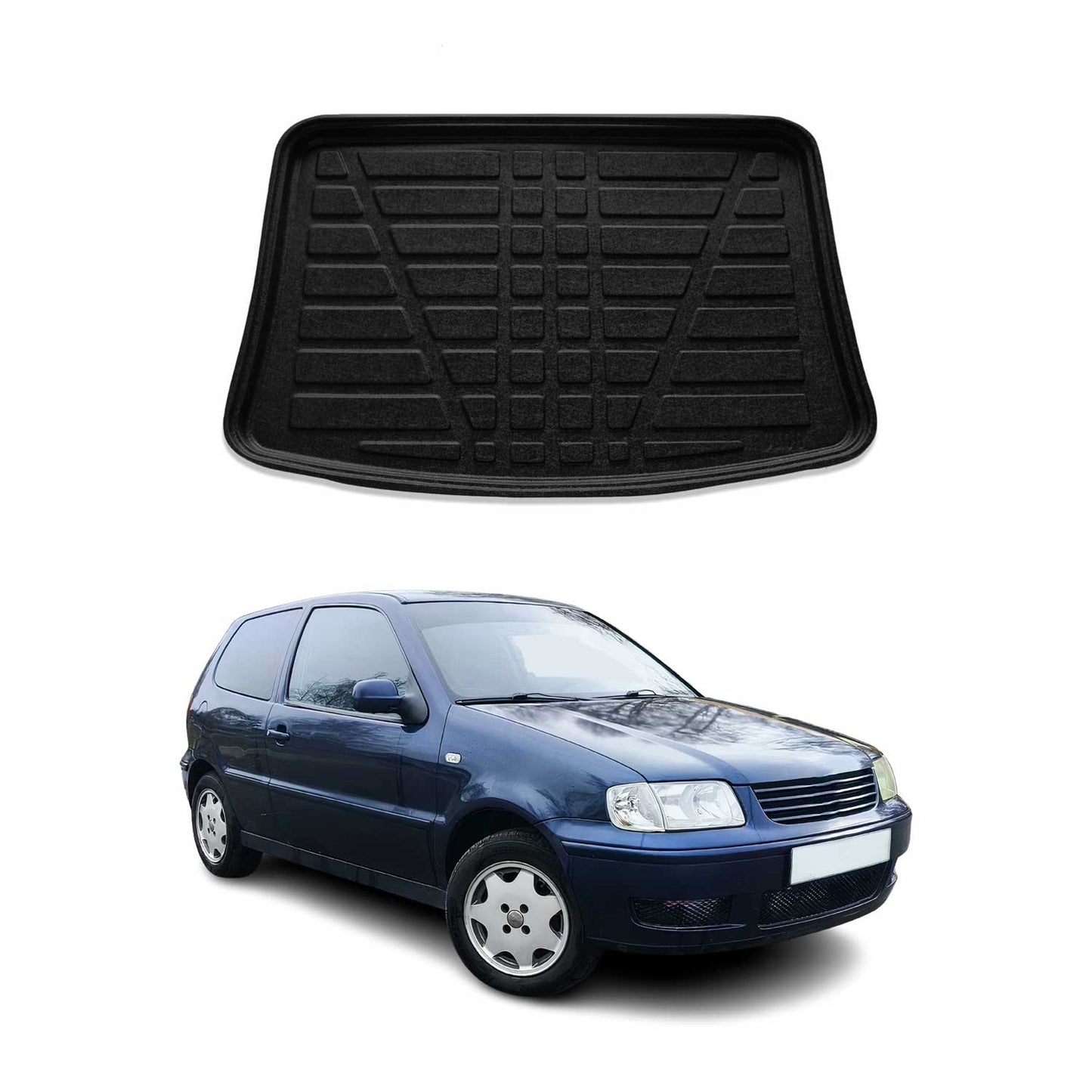 Protecție portbagaj/căptușeală pentru VW Polo 1997-2002 hatchback, cauciuc TPE, negru