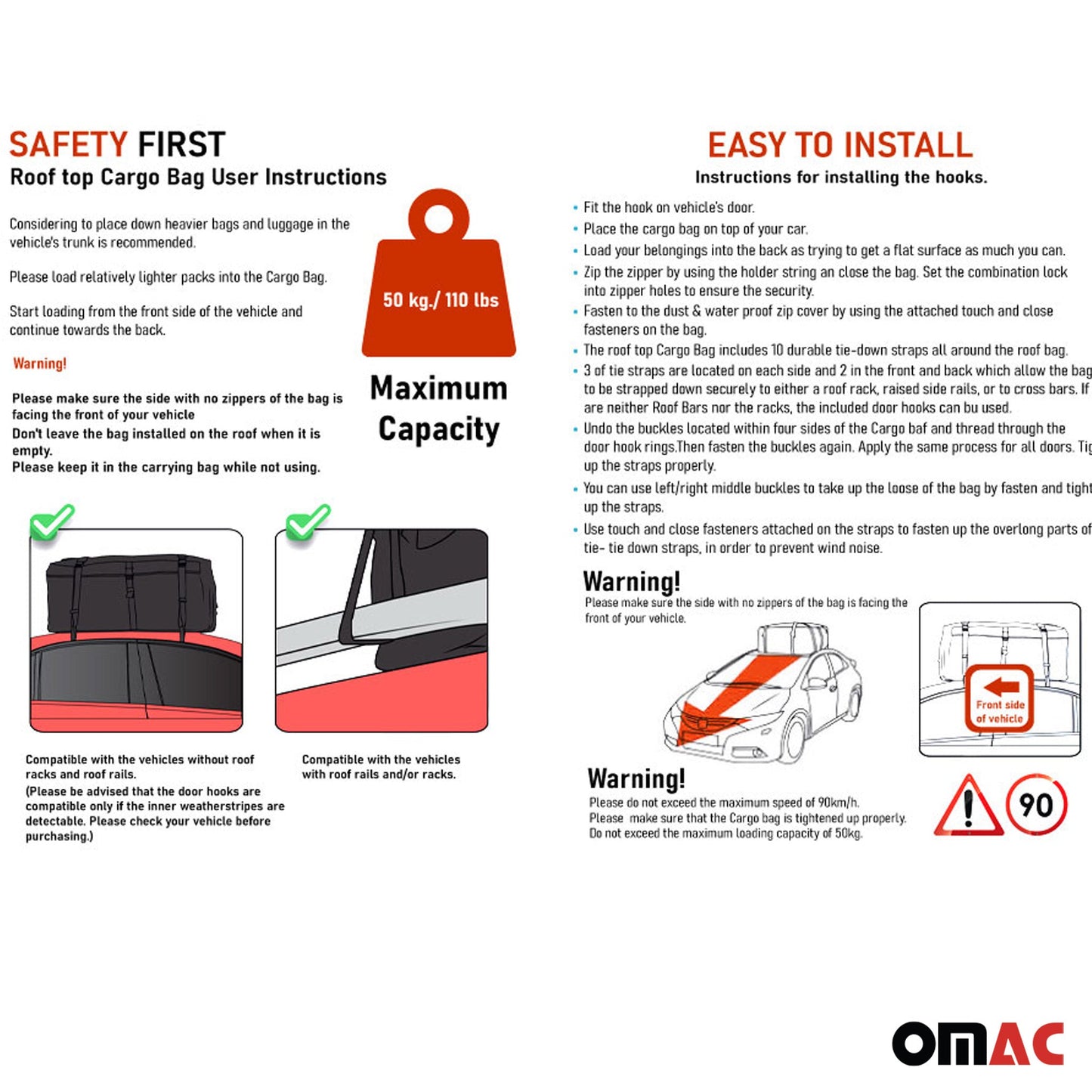 500L Dachbox Dachkoffer Faltbare Auto Dachtasche Gepäcktasche Aufbewahrungsbox