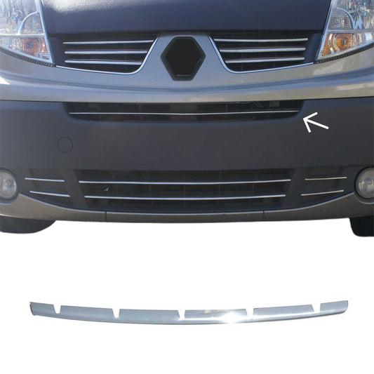 Kühlergrill Leisten Grillleisten für Renault Master 2010-2024 Edelstahl Silber