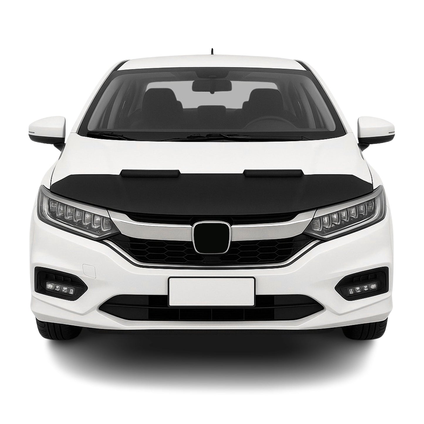 Haubenbra Steinschlagschutz Bonnet Bra für Honda City 2019-2025 Schwarz Halb