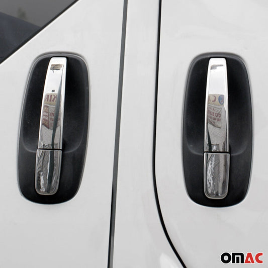 Ornamente mâner ușă, capace mâner ușă pentru Nissan Primastar 2001-2014 5 uși, oțel inoxidabil, 10x