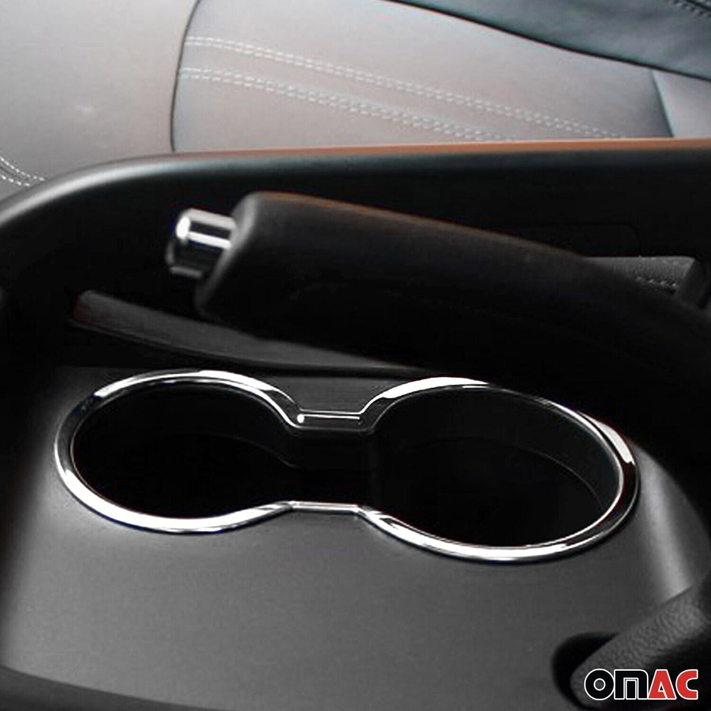 Cadru suport băutură/suport pahar pentru Kia Sportage 2010-2015, oțel inoxidabil cromat, 1 bucată