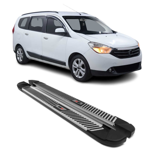 Praguri, praguri laterale, praguri laterale pentru Dacia Lodgy 2012-2024, aluminiu, negru