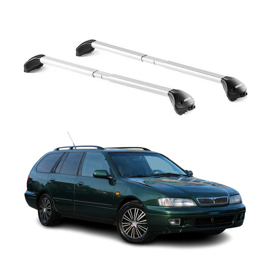 Dachträger für Nissan Primera Kombi P10 P11 P12 1990-2008 5 tür 100kg Silber 2x