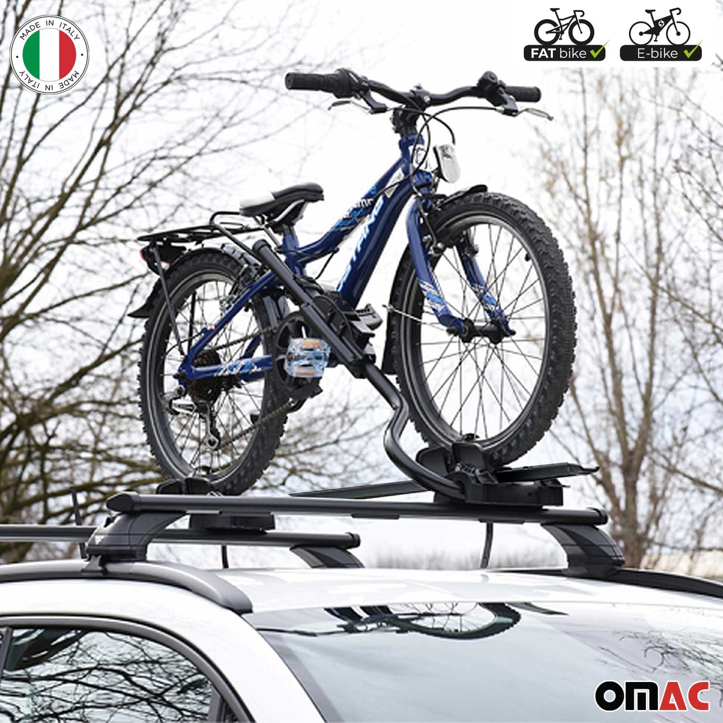 Farad Fahrradträger Dachfahrradträger für Fahrräder bis 25kg Stahl EBike FatBike