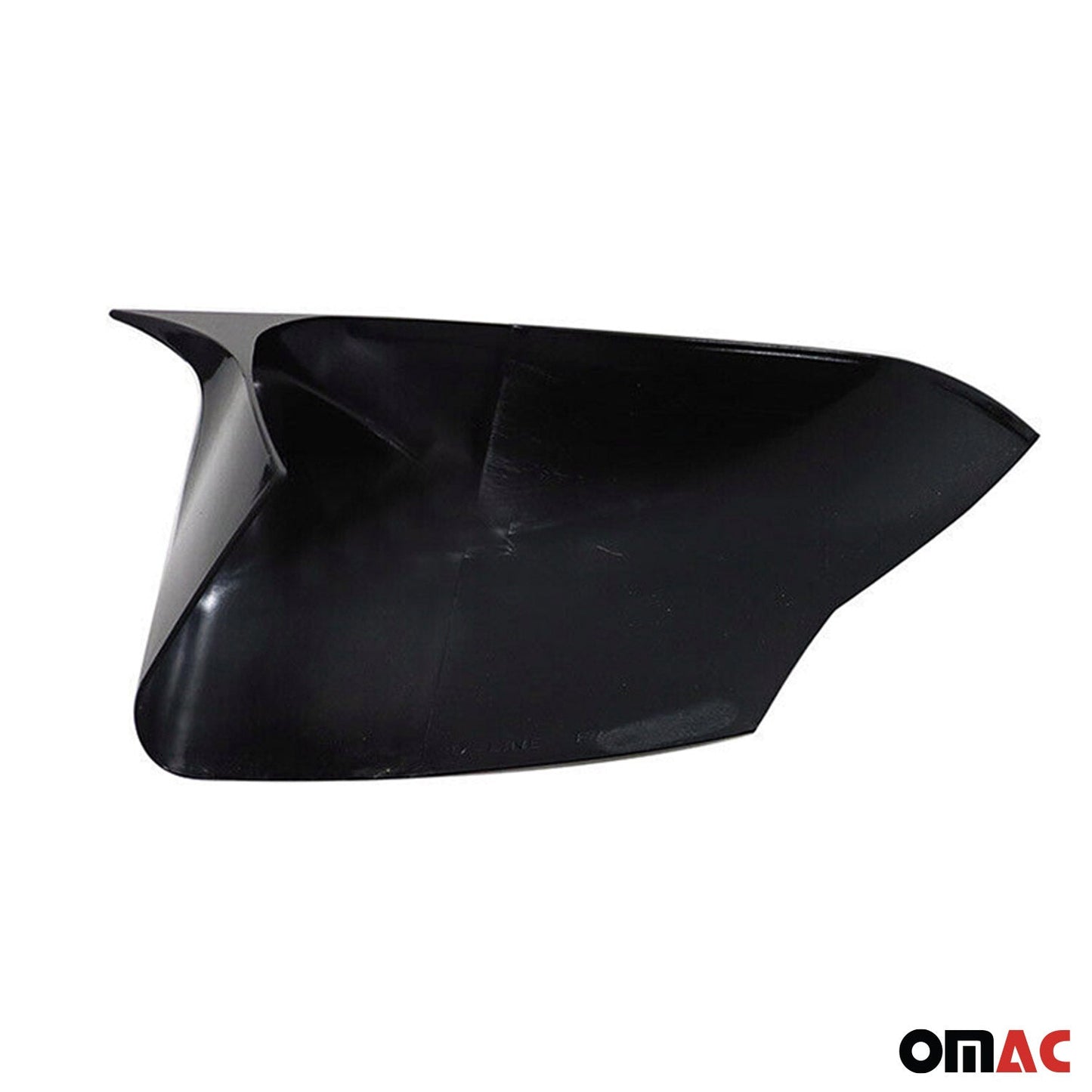 Spiegelkappen Spiegelabdeckung für Ford Ranger 2015-2024 ABS Schwarz Glanz 2tlg