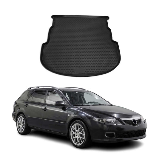 Kofferraummatte Kofferraumwanne für Mazda 6 2002-2008 Station Wagon Gummi TPE