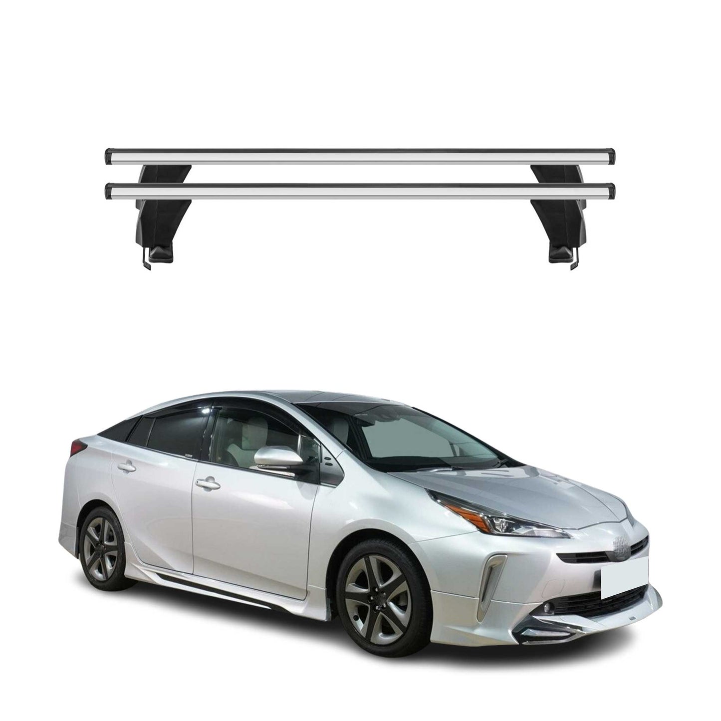 Menabo Dachträger Grundtäger für Toyota Prius + 2012-2015 Pre-FL 50kg Alu Silber