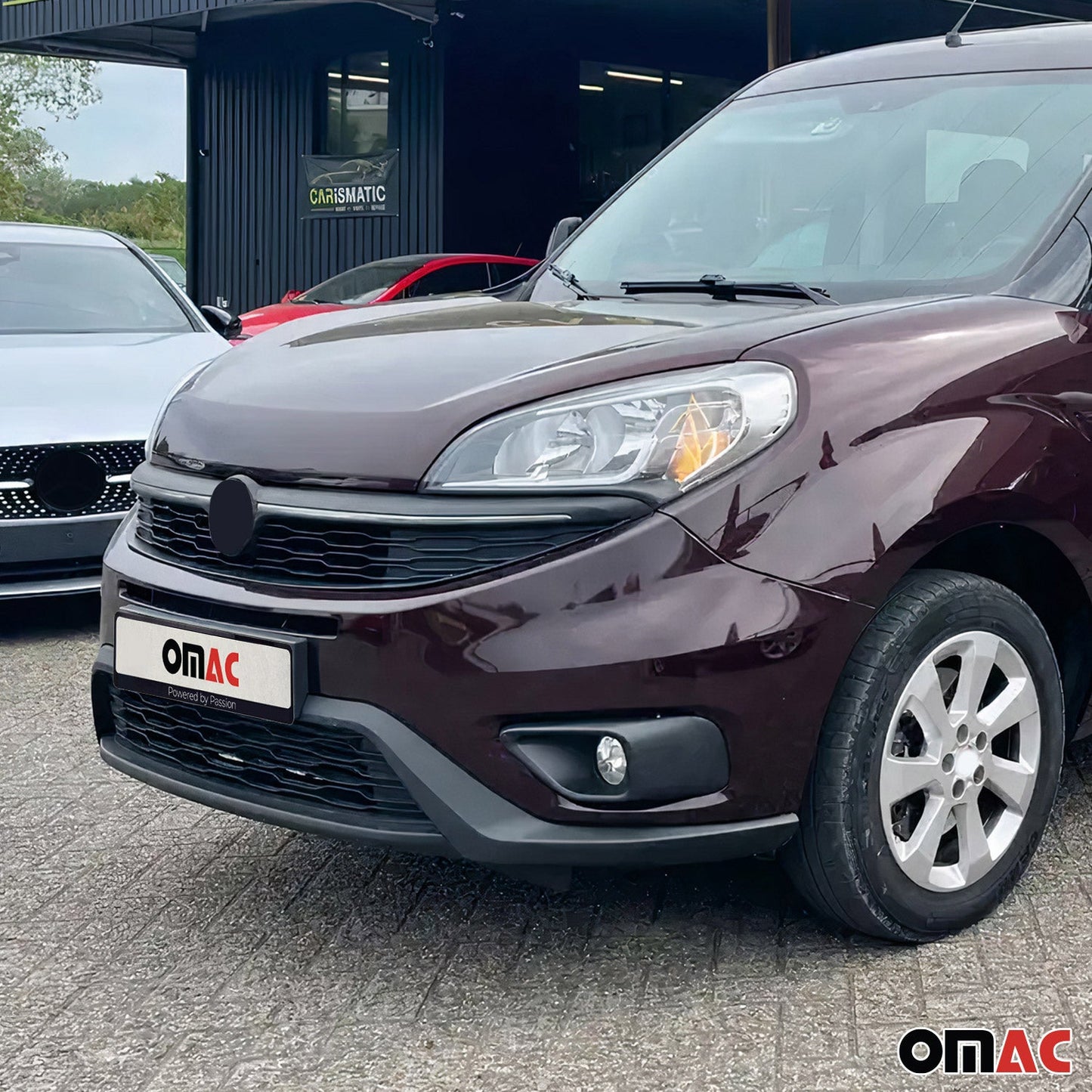 Kühlergrill Leisten Grillleisten für Fiat Doblo 2014-2022 Edelstahl Silber 2tlg