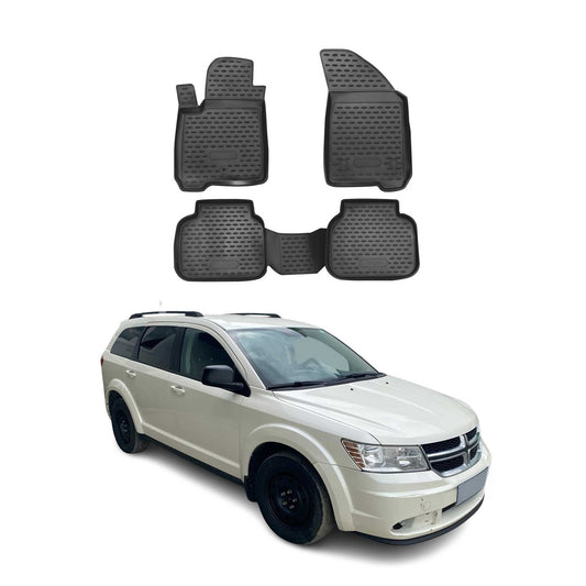 2008-2024 Dodge Journey Fußmatten TPE Schwarz 4 tlg