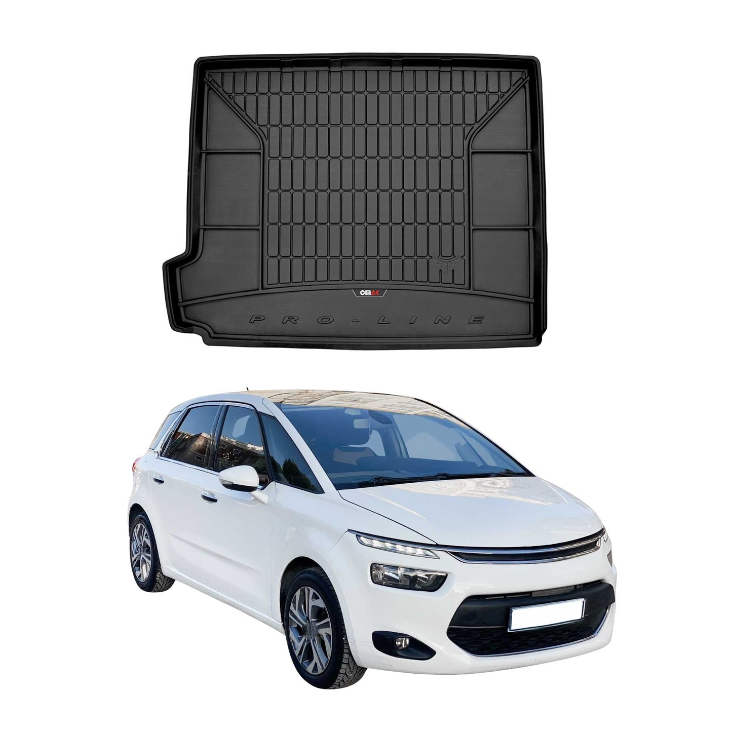 Protecție portbagaj OMAC din cauciuc pentru Citroen C4 Grand Picasso 2013-2019 7 locuri TPE
