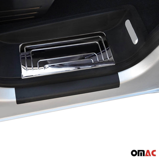 Protecții prag ușă pentru VW Transporter T5 2003-2015 cabină dublă, cromate, 4x
