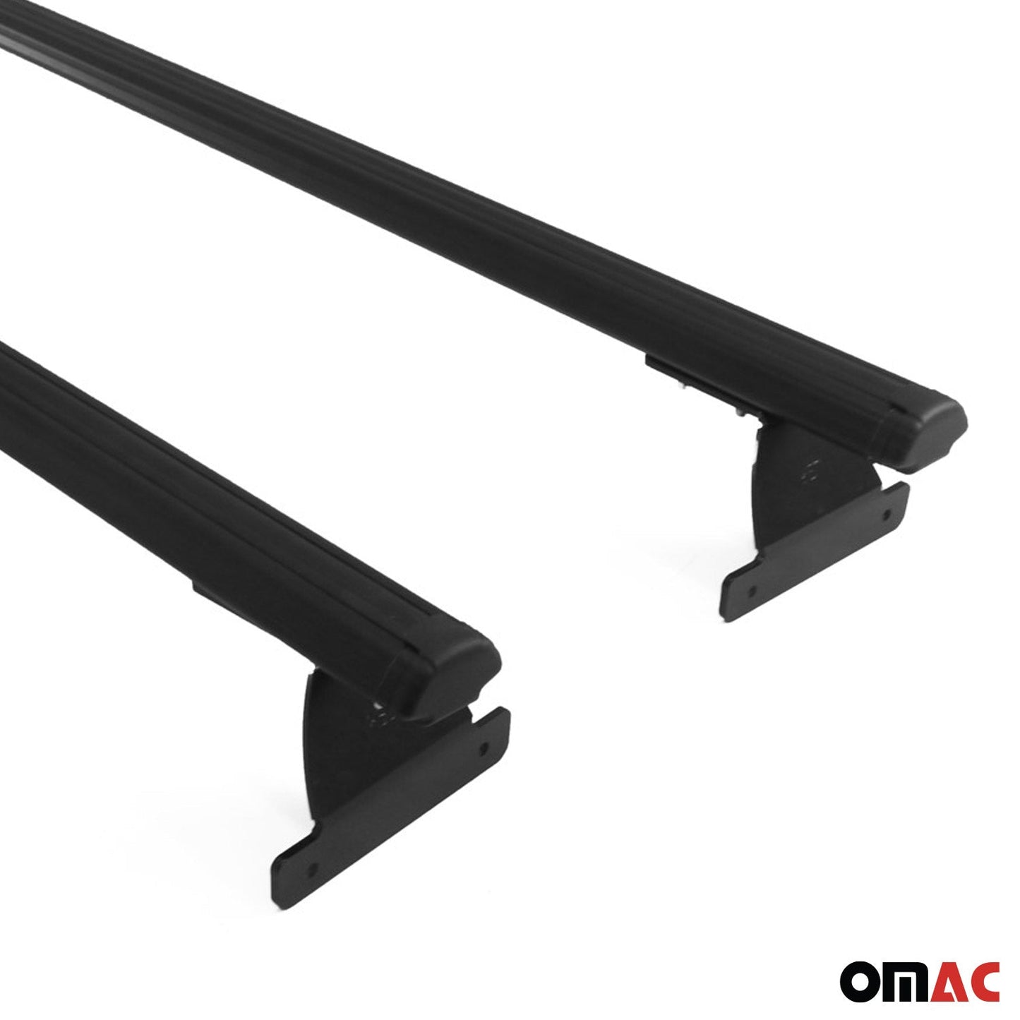 Dachträger Grundtäger für Jeep Compass 2017-2025 75kg Aluminium Schwarz 2 tlg