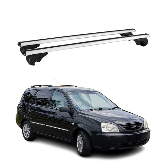 Dachträger Grundtäger für Kia Carens 2002-2006 75kg Alu Silber 2 tlg