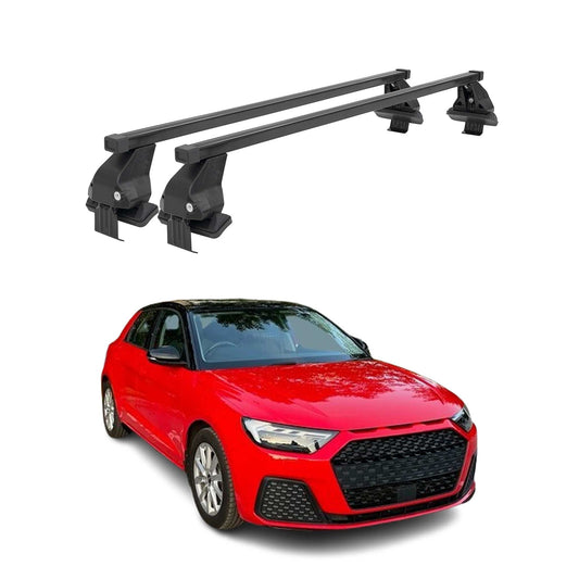 Menabo Dachträger Grundtäger für Audi A1 Sportback 2018-2025 50kg Stahl Schwarz