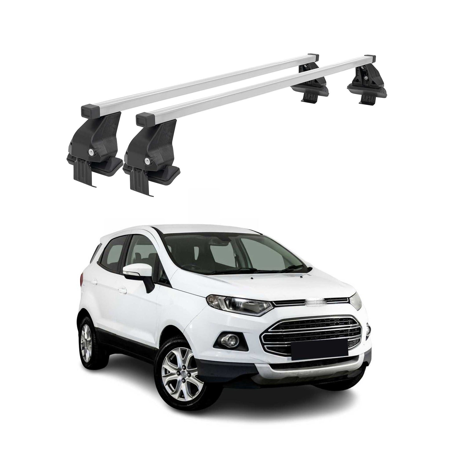 Menabo Dachträger Grundtäger für Ford Ecosport 2014-2017 Pre-FL 50kg Silber 2x