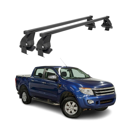 Menabo Portbagaj de plafon pentru Ford Ranger 2011-2015 50kg Oțel Negru 2 buc