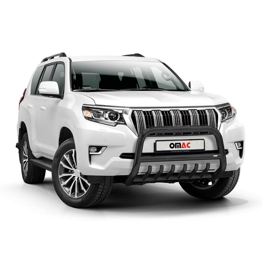 Bară de protecție față din oțel inoxidabil pentru Toyota Land Cruiser 150 2017-2022 cu ABE (omologare de tip germană) Negru