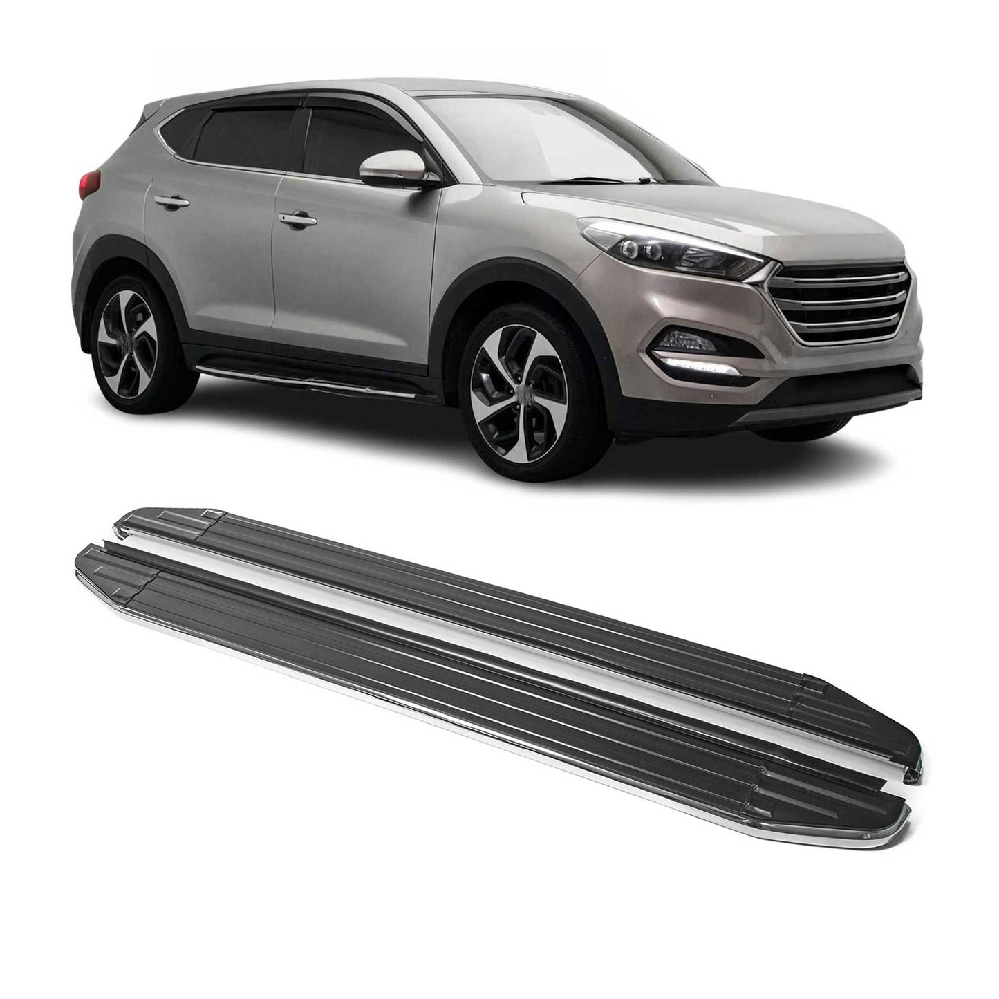Trittbretter Seitenschweller für Hyundai Tucson 2015-2020 ABE Alu