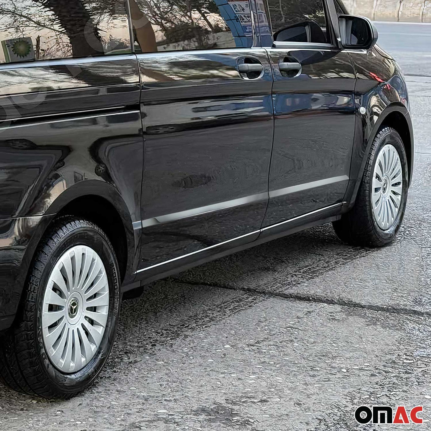 Bandă decorativă laterală pentru ușă, bandă de protecție pentru ușă pentru Mercedes Vito W447 2014-2025 L1 L2 Ampatament scurt 7x