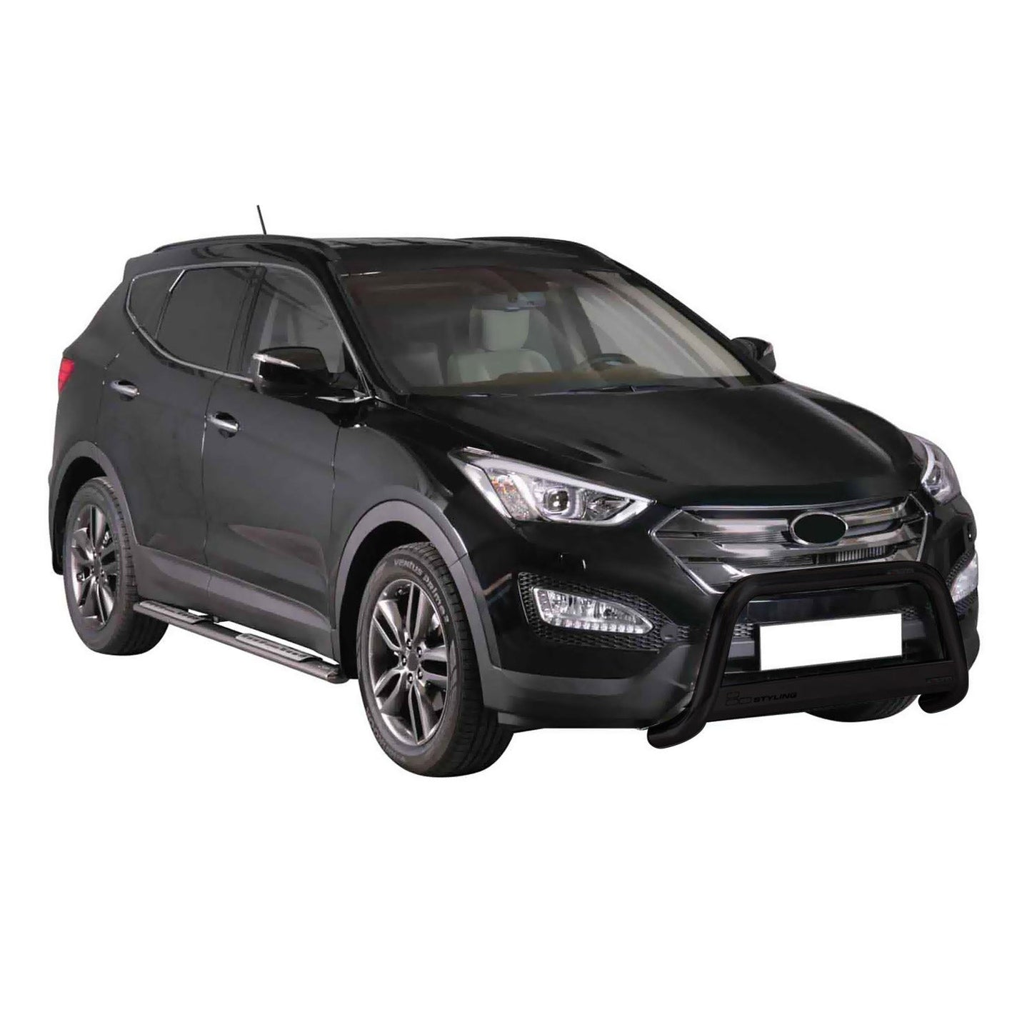 Frontbügel Frontschutzbügel für Hyundai Santa Fe 2012-2015 ø63mm Stahl Schwarz