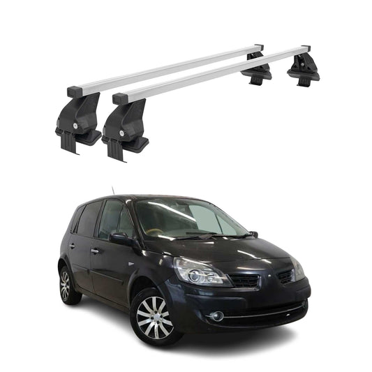 Menabo Dachträger für Renault Scénic III Pre-Facelift 2009-2013 Stahl Grau 2x