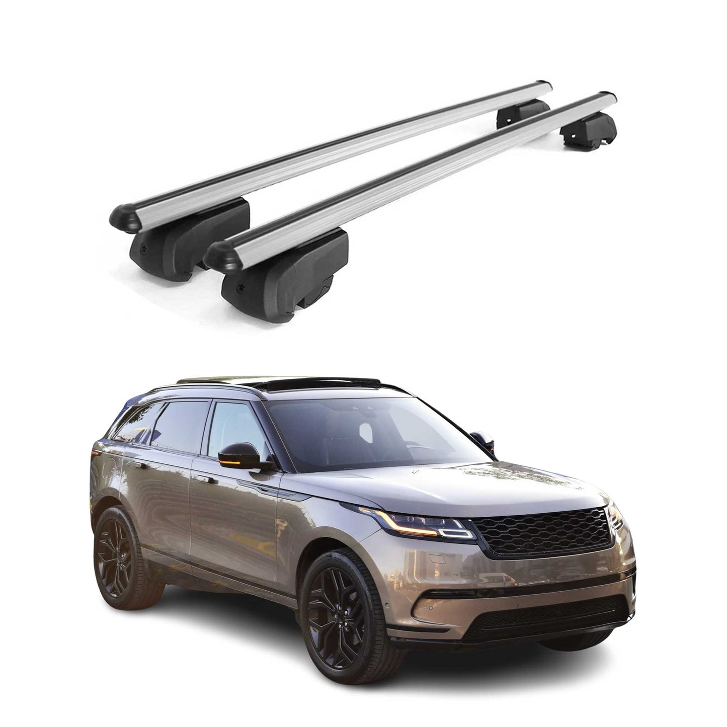 Bagażnik dachowy do Land Rover Range Rover Velar 2017-2025 ABE Grey
