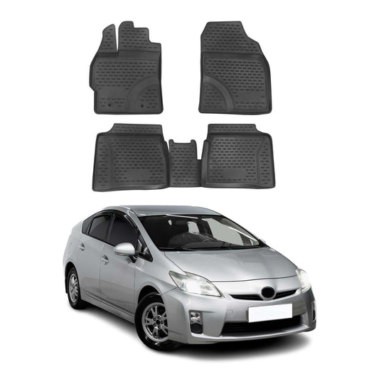 2009-2015 Toyota Prius Fußmatten TPE Schwarz 4 tlg